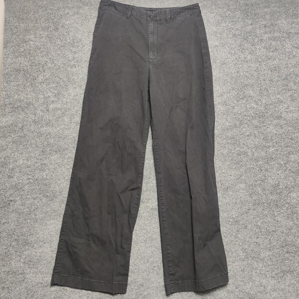 Gap Pants Womens Tall 12T Gray High Rise Stride Ankle Wide Leg Twill Chino